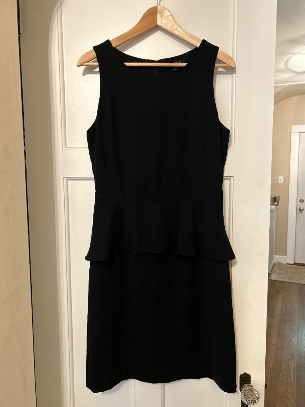 Banana Republic black peplum dress
